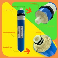 Élément filtrant Aonie RO TFC2012-100G, membrane d'osmose inverse pour machine à eau pure domestique, extérieure, pour camping-car, taux de dessalement de 97 %, certifié CE