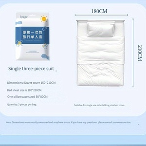 Draps, taies d'oreiller et housses de couette jetables pour les voyages d'affaires en solo - Product Image 3