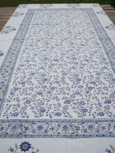 Zauq TABLE CLOTH Natural Style Floral Print Home Decoration Wedding <b>Garden</b> Party Table Runner Placemat - Product Image 6