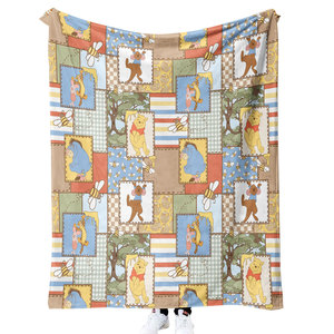 New Phong Cách Anime Dễ Thương Gấu Phim Hoạt Hình Sang Trọng Chăn Tùy Chỉnh Mềm Lông Cừu Nhà Du Lịch Mặc Chăn Cho Trẻ Em Và Sinh Viên - Product Image 3