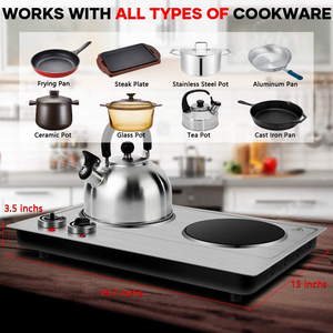Table de cuisson à induction intégrée, <span class=keywords><strong>cuisinière</strong></span> radiante, plaque chauffante infrarouge, <span class=keywords><strong>cuisinière</strong></span> électrique en céramique en verre facile à utiliser, certifiée CB - Product Image 2