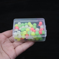 JIGGINGSOUL-PJ1017 nouveau 100 pièces/boîte serrure perles en plastique pêche ronde 6mm 8mm coloré pêche perle bouchon accessoires de pêche