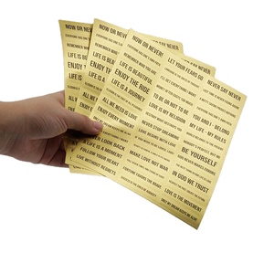 Etiquetas de papel Kraft impermeables para niños, pegatinas de papel con dibujos animados en lámina, precio barato de fábrica - Product Image 4