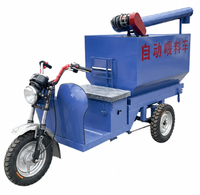 Chariot d'alimentation électrique automatique, marche avant/arrière, pour l'élevage de volailles et de bétail