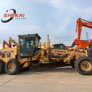 Maquinaria De Construção Usada Volvo g740 Wheel Grader 15 Ton Land Grader In Shanghai