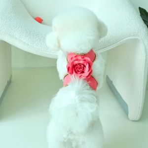 Arnés de Gamuza Premium para Perros con Diseño Floral Hecho a Mano, Ajuste Estructurado y Duradero, Arnés Personalizable para Perros y Gatos - Product Image 3