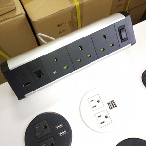 <span class=keywords><strong>Pince</strong></span> amovible sur le Bord du Bureau Montable D'alimentation UK <span class=keywords><strong>Prise</strong></span> de Données <span class=keywords><strong>Prise</strong></span> De Table 3 Puissance + usb + USB-C + <span class=keywords><strong>RJ45</strong></span> + 1 interrupteur 5V 2.1A - Product Image 2