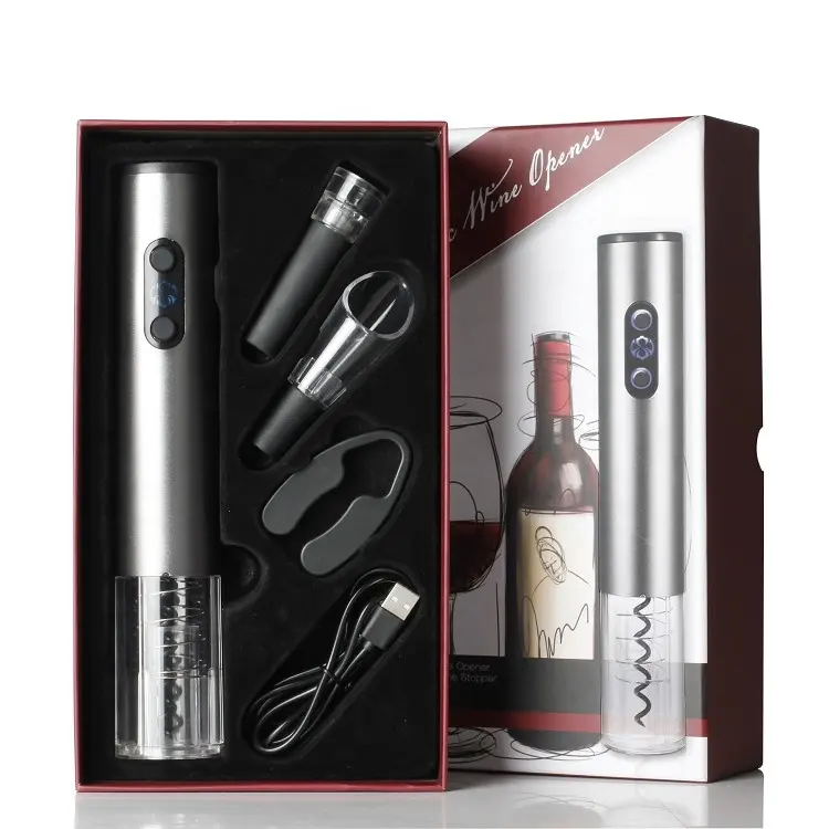 2023 Amz penjualan terlaris Item otomatis pembuka botol anggur Set pembuka anggur listrik
