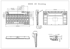 Teclado Industrial POS Mini USB Programable, Nueva Herramienta Esencial para Cajeros de Supermercado, 82 Teclas, Trackball Integrado de 14 mm, Modo Dual - Product Image 4