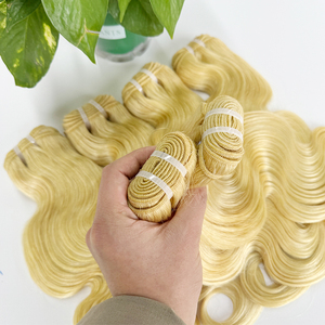 Extensiones de Cabello Humano Ondulado 613 Premium para Teñir, Peinar y Pedidos Personalizados, Suministro de Fábrica para Compradores Globales - Product Image 1
