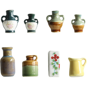 Mini-vases magnétiques mignons pour réfrigérateur, petits vases magnétiques en céramique et en verre pour réfrigérateur, tableau blanc de bureau et <span class=keywords><strong>casier</strong></span> - Product Image 1
