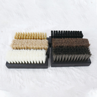 Ensemble de brosses de nettoyage pour chaussures de sport, avec manche en bois, poils doux, moyens ou durs, logo personnalisé, fabrication en usine