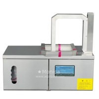 Machine d'emballage de bobines de câble en acier inoxydable, machine à reglier les bobines de fil, machine d'emballage de film OPP de 12 mm de largeur