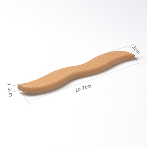 Planche de massage en hêtre, couteau de massage en feuille de saule, masseur corporel pour points d'acupuncture et massage musculaire - Product Image 5