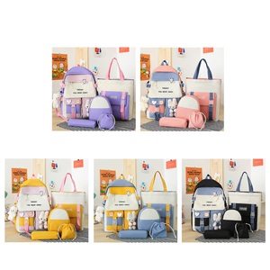 2025 Offre Spéciale vente en gros mode 4 pièces ensemble <span class=keywords><strong>pas</strong></span> <span class=keywords><strong>cher</strong></span> Polyester étanche Pop école sac à dos <span class=keywords><strong>pour</strong></span> adolescentes <span class=keywords><strong>jeunes</strong></span> filles et enfants - Product Image 5