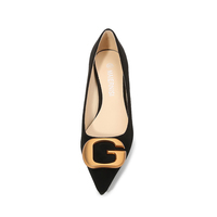 Chaussures et sandales à talons hauts pour femmes, tendance, grande taille, vente en gros, chaussures de bureau élégantes à strass, chaussures à talon chaton, 2023