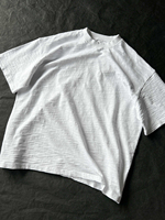 Fabricantes de Ropa para Prendas Personalizadas: Camiseta Boxy Fit para Hombre, de Algodón Slub, Oversize y Corta