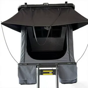 Tenda da Tetto per Auto con Tetto Rigido per Campeggio all'Aperto nella Natura Selvaggia. Prezzo di Fabbrica di Alta Qualità. Robusto e Durevole. Impermeabile. - Product Image 4