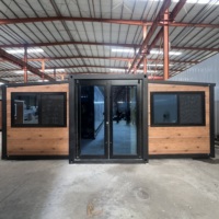 Bâtiment de bureau mobile moderne galvanisé, extensible, type conteneur 20, 30, 40 pieds, avec 2 ou 3 chambres et salle de bain, à assemblage sans soudure