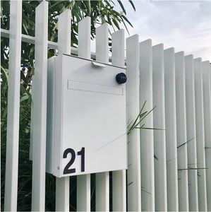 Buzón <span class=keywords><strong>de</strong></span> Pared, Buzón Exterior para Paquetes con Cerradura Segura, Buzón Empotrado para Apartamentos Modernos y Entrega en Oficinas - Product Image 6