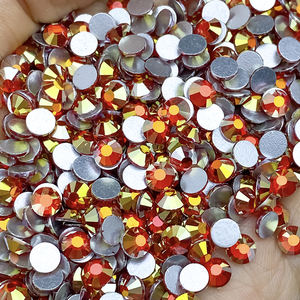 Prêt à Expédier Strass Stock Haute Qualité Cristal Verre En Vrac Non Chaud Retour Strass Fix Plat Brillant Diamant - Product Image 4