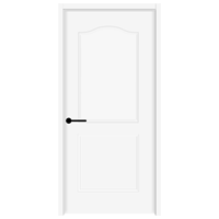 Portes intérieures accordéon modernes en MDF, 2 panneaux, apprêtées blanches, étanches, pour usage en cour