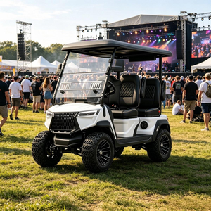 Carrito de Golf Eléctrico con Suspensión de Doble Horquilla, Accesorios Personalizados, Carrito de Patrulla para Uso en Carreteras No Públicas, DOT CE EEC - Product Image 1