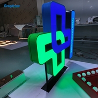 Boîte à lumière LED extérieure étanche avec panneau en acrylique |   Enseigne publicitaire 3D personnalisée pour vitrine, affichage commercial, bureau, magasin de détail