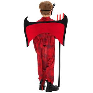 Disfraz <span class=keywords><strong>de</strong></span> Cosplay <span class=keywords><strong>de</strong></span> Hellboy para Niños, <span class=keywords><strong>Mono</strong></span> Rojo <span class=keywords><strong>de</strong></span> Diablo con Alas y <span class=keywords><strong>Cola</strong></span> <span class=keywords><strong>de</strong></span> Poliéster Unisex para Fiestas <span class=keywords><strong>de</strong></span> Halloween - Product Image 2