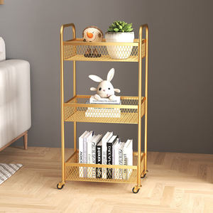 High Quality Modern Metal-Frame Three-Layer Multifunction Small Tool <b>Cart</b> Luxury Beauty Salon Furniture 50x28x100cm - Product Image 1