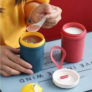 Bán buôn chống bỏng double-layer Microwaveable bịt kín súp cup nhựa cup chai nước - Product Image 2