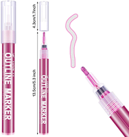 Stylos à double ligne pour dessin et écriture, marqueurs surligneurs personnalisés 24 couleurs, cartes cadeaux