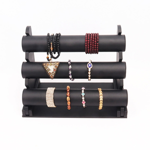 Shein — support de bracelet en velours, multicolore, présentoir de bijoux, 3 niveaux, vente en gros - Product Image 5