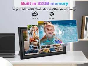 FRAMEO 15.6" Large Digital Picture Frame IPS Touch Screen Wifi Digital Photo Frame With 32G Share Photos Videos Via Phone App