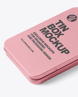Boîte d'emballage de pilules en étain pour baume à lèvres, logo de gaufrage compact, couleur rose, pour baume à lèvres, parfum solide, médicaments, boîte en étain