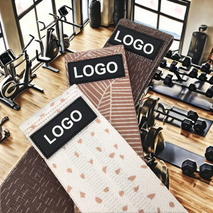 Livraison rapide Bande de résistance d'exercice de yoga en <span class=keywords><strong>latex</strong></span> + coton à forte élasticité Gym Ensemble de cercle de hanche élastique personnalisé - Product Image 2