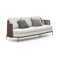 Ensemble table et chaises minimalistes modernes pour l'extérieur, 8 places, en acier inoxydable, pour cour/terrasse, meubles de salle à manger de jardin