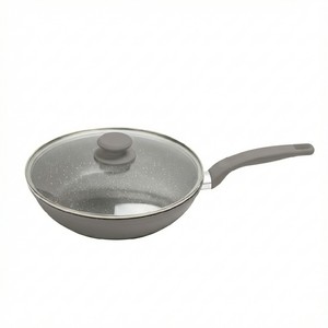 Poêle à frire E-<span class=keywords><strong>Top</strong></span> compatible induction, revêtement en granit forgé, saine, non toxique, poêle de <span class=keywords><strong>chef</strong></span> avec poignée résistante à la chaleur - Product Image 5
