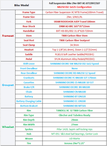 Bicicleta de Montaña AM BXT 29er de <span class=keywords><strong>Suspensión</strong></span> Completa 2025 VPP Tija Telescópica DEORE M6100 <span class=keywords><strong>Suspensión</strong></span> Se Acepta OEM/ODM - Product Image 3