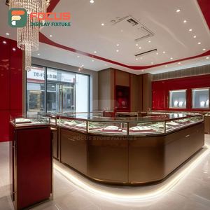 Exhibidores de Joyería Minimalistas de Primera Calidad, Mostrador de Exhibición para Tienda de Joyería con Marco Metálico - Product Image 3