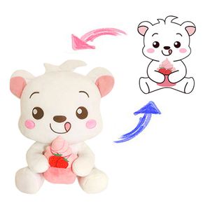 CustomPlushMaker ตุ๊กตาหมีเท็ดดี้พร้อมโลโก้สั่งทำ ของเล่นตุ๊กตาขนนุ่มขายส่ง ตุ๊กตาสั่งทำตามแบบ ตุ๊กตาฟิกเกอร์ ตุ๊กตาขนนุ่มสั่งทำพิเศษ - Product Image 3