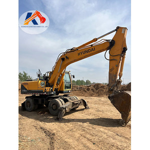 Excavadora Móvil Usada HYUNDAI 210W-9S para Construcción de Carreteras y Obras Urbanas, Maquinaria Pesada Usada, Excavadora de Ruedas Económica - Product Image 1