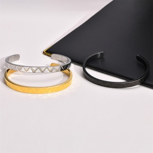 Hot Selling Gold Plated <b>Bangle</b> Jewelry Simple Opening <b>Bangle</b> <b>Bracelet</b> - Product Image 2