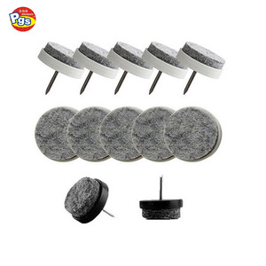 Patins de chaise en plastique écologiques noirs antidérapants pour pieds de chaise, protecteurs de sol avec vis WEILIYING WH-8J800 - Product Image 1