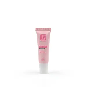 Tubo de plástico para batom rosa, 8ml, 10ml e 15ml, tubo macio personalizado para embalagem de gloss, para brilho labial com tampa de rosca