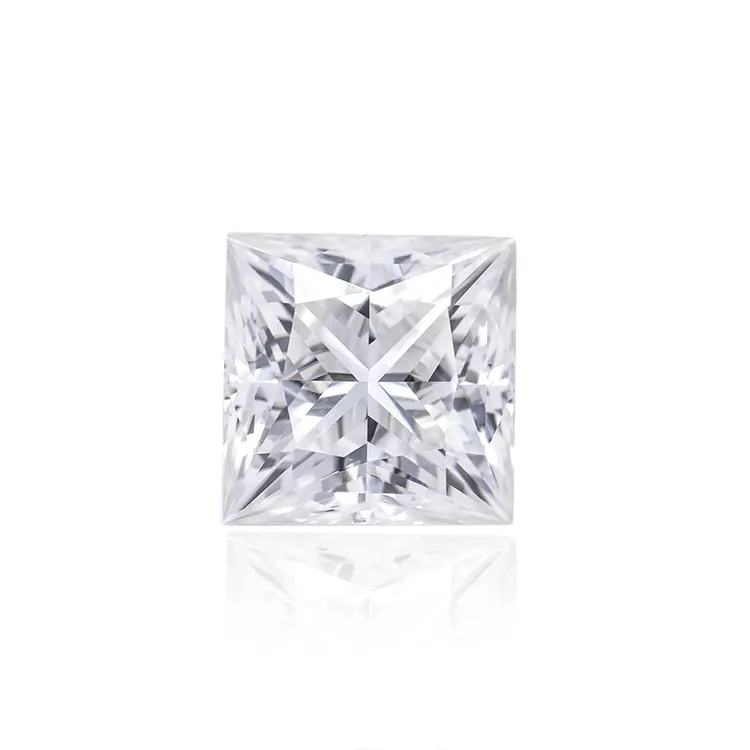 Hot Sale Good Quality 3-10mm EF color VVS Clarity Princess Cut gemstones white moissanite Diamond