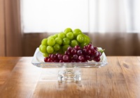 1095PLax Kristano grandes assiettes avec base assiette en gros pour mariage assiette de fruits clairs