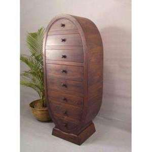 Estantería curvada de madera moderna y artística elegante con 8 cajones, diseño perfecto para el hogar, la Oficina y la sala de estar, el hogar, el hogar y la sala de estar, la Oficina y la sala de estar, el diseño perfecto - Product Image 1