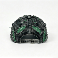 Casquette de baseball en jean déchiré et vieilli, style vintage, avec trous, personnalisable, vente en gros d'usine, casquette de camionneur, casquette de sport pour papa, avec logo personnalisé