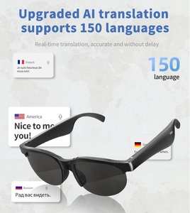 Gafas Inteligentes Ligeras con Traducción IA en Tiempo Real, Llamadas Telefónicas, Reproducción de Música y Traducción, Ideales para Reuniones de Negocios - Product Image 3